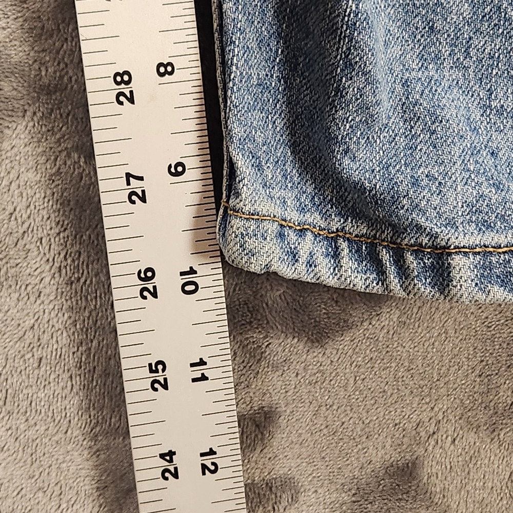 Levis 505 Shorts Mens 36 Blue Jean Denim Light Wash - Picture 8 of 9